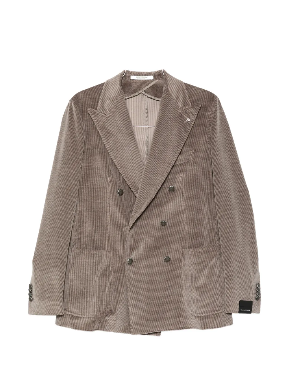 Tagliatore Giacca double-breasted corduroy jacket - Grigio