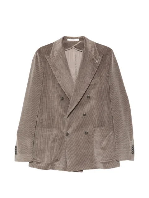 Tagliatore veste en velours côtelé Giacca à boutonnière croisée