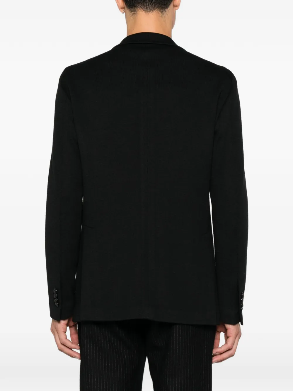 Tagliatore Giacca blazer met enkele rij knopen en gekerfde revers Zwart