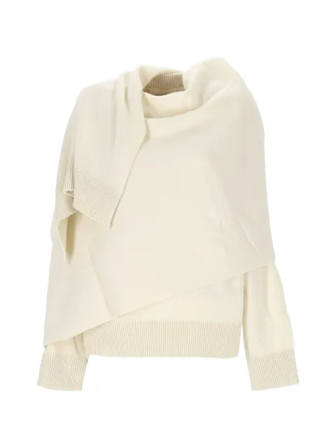 ARMARIUM draped-detail sweater