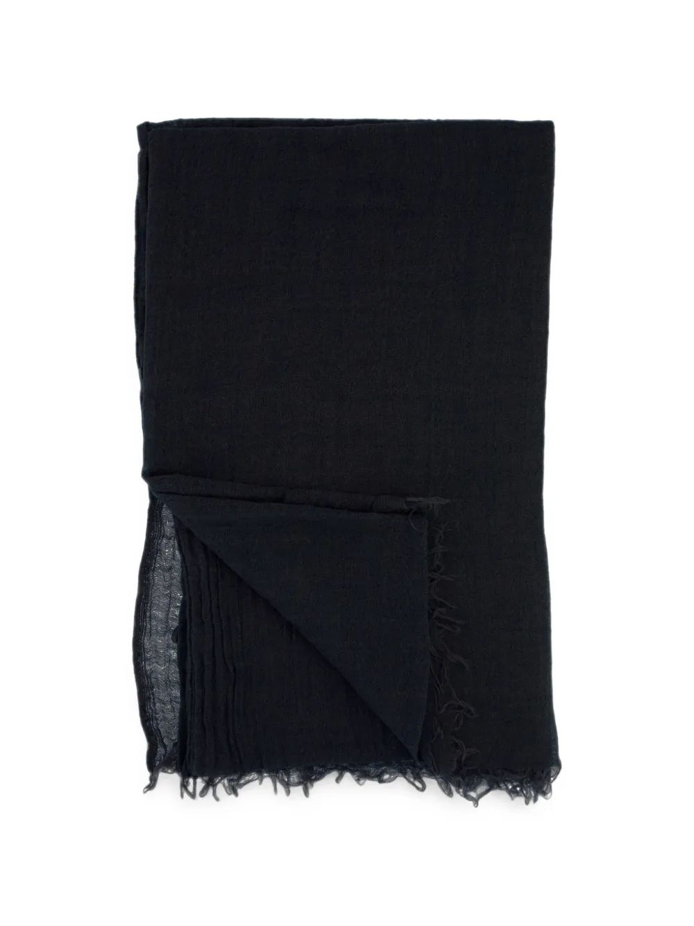 Destin frayed-edge scarf - Blau