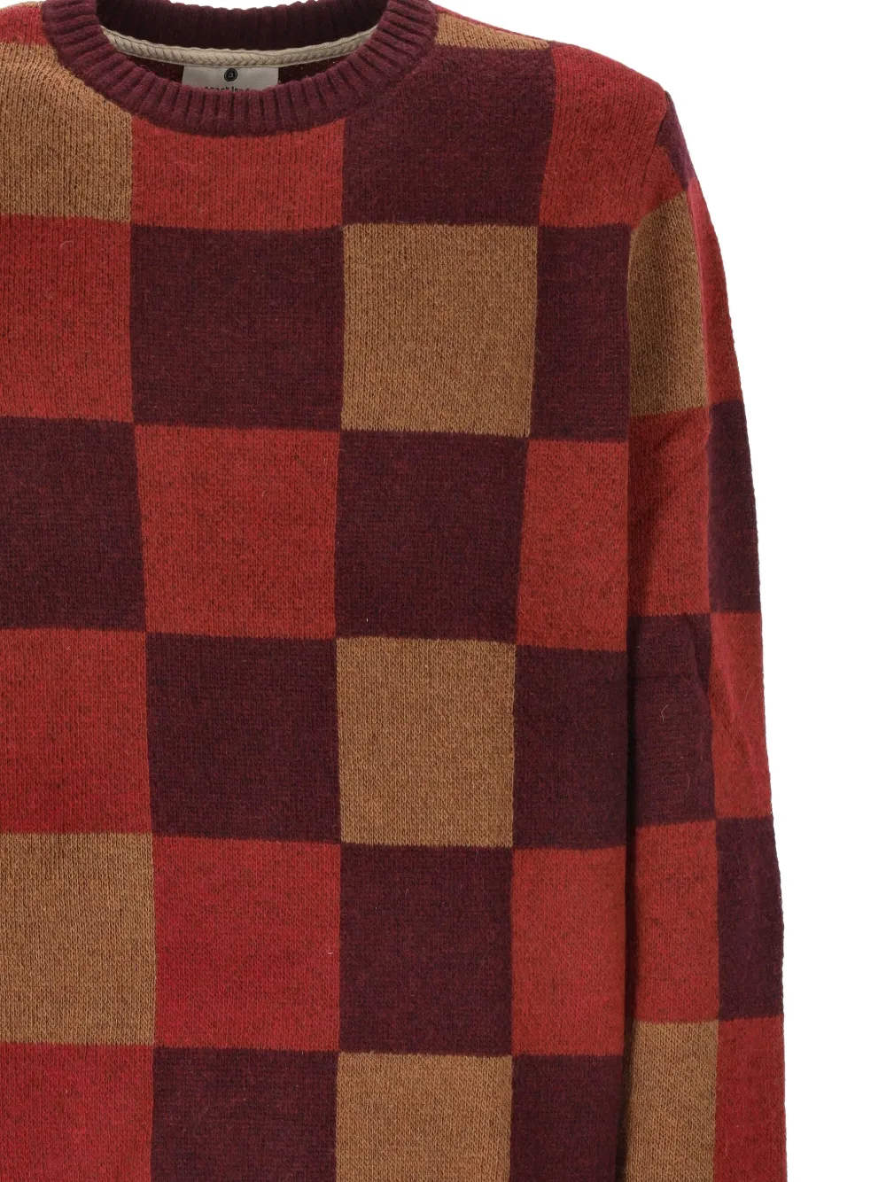 ANERKJENDT Geruite trui Rood