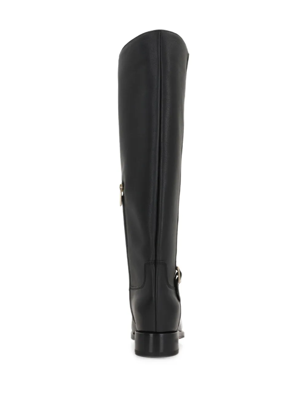 Santoni buckle-detail knee-high boots Zwart