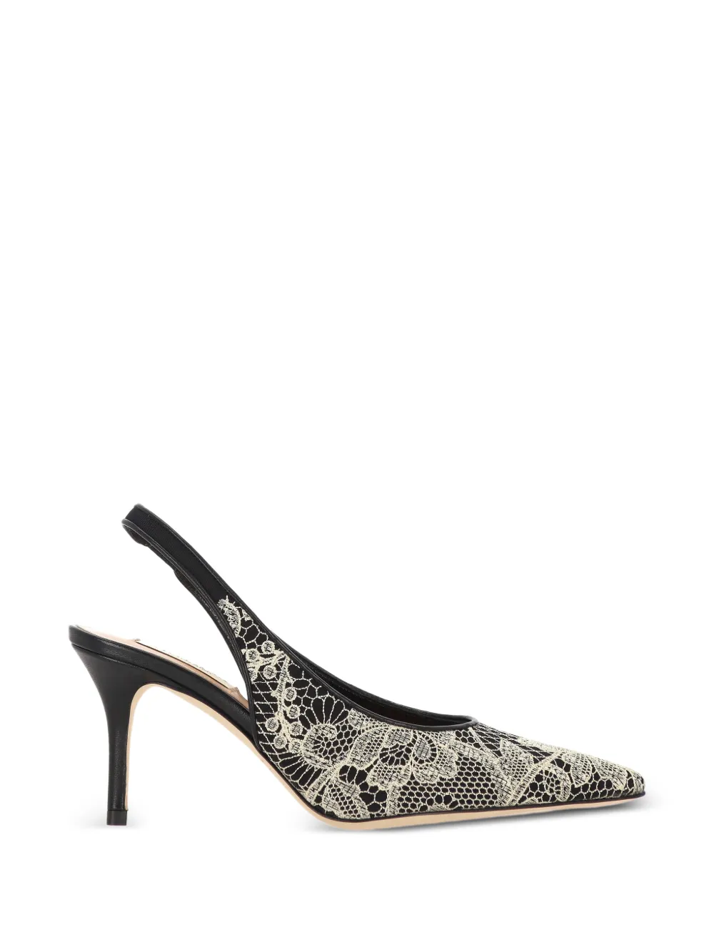 Arteana lace-overlay slingback pumps