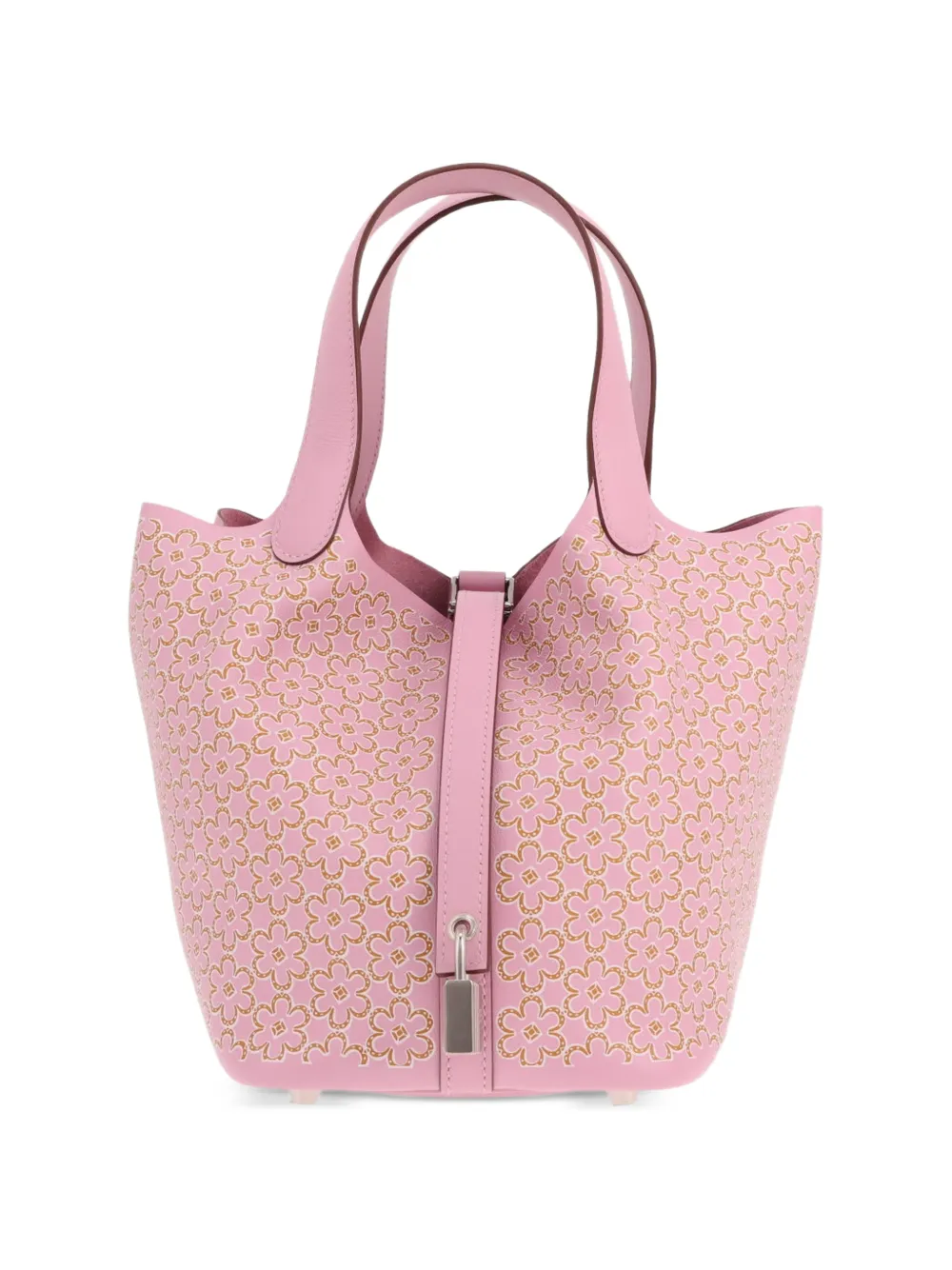 Hermès Pre-Owned Picotin Lucky Daisy bucket bag - Rosa