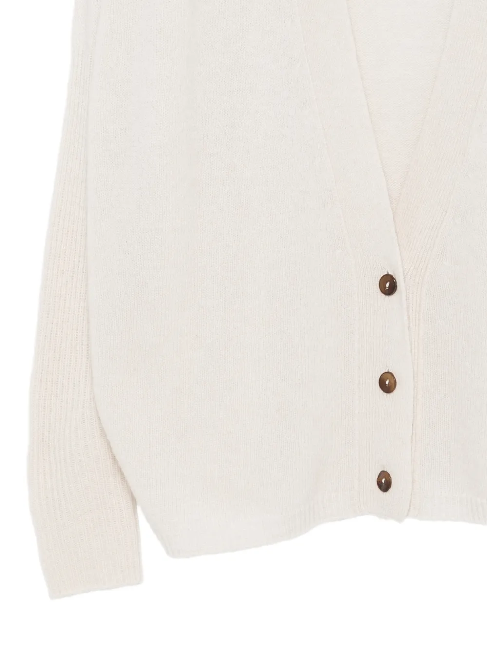 Alysi Vest met knoopsluiting en raglan mouwen Beige