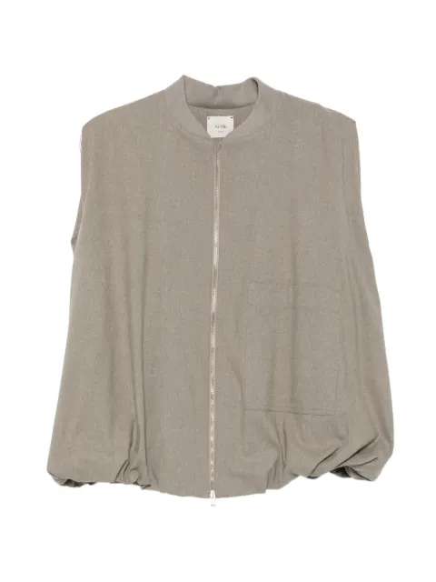 Alysi zip-up bubble-hem gilet