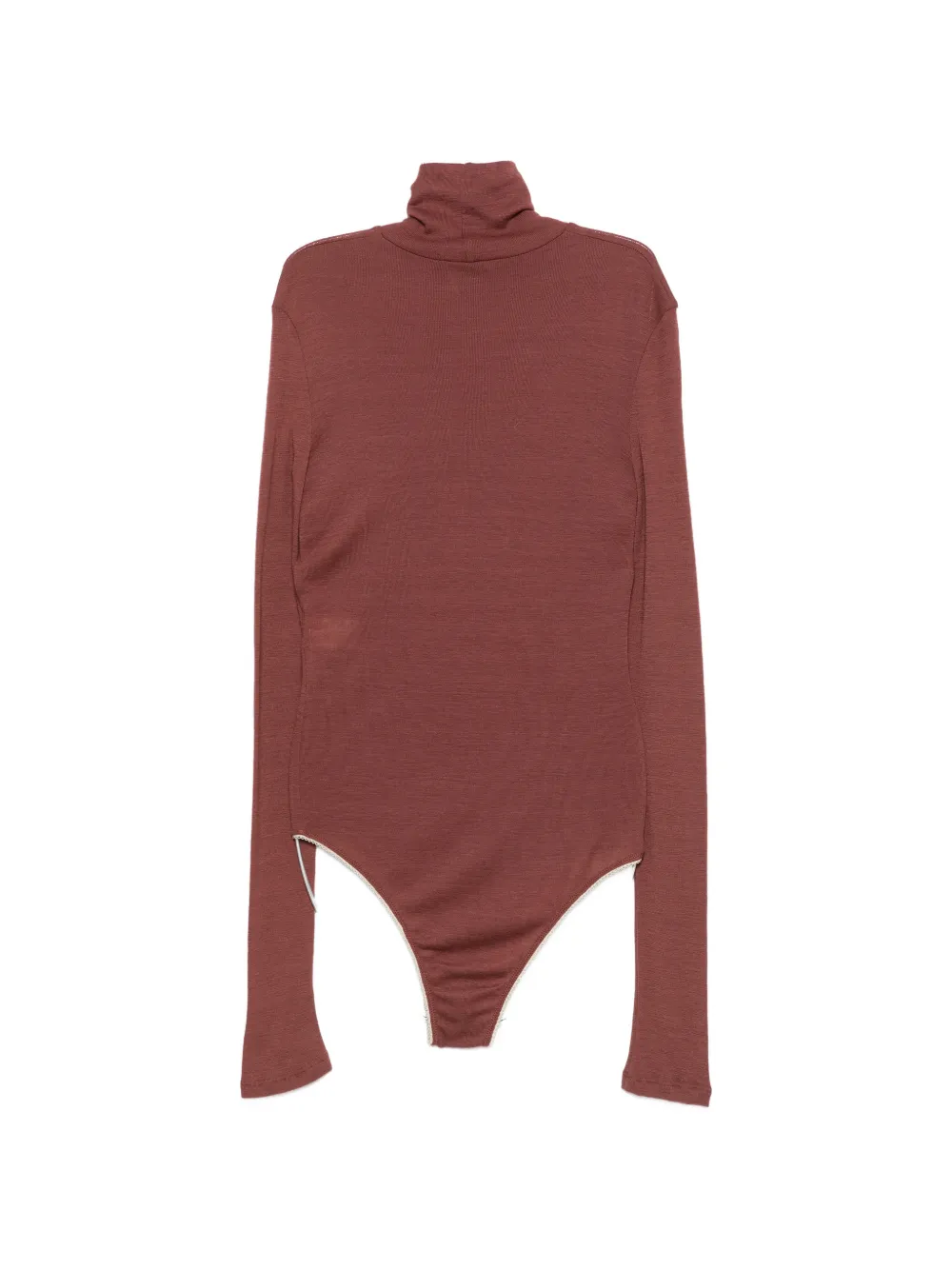 Alysi Body met lange mouwen en col Bruin