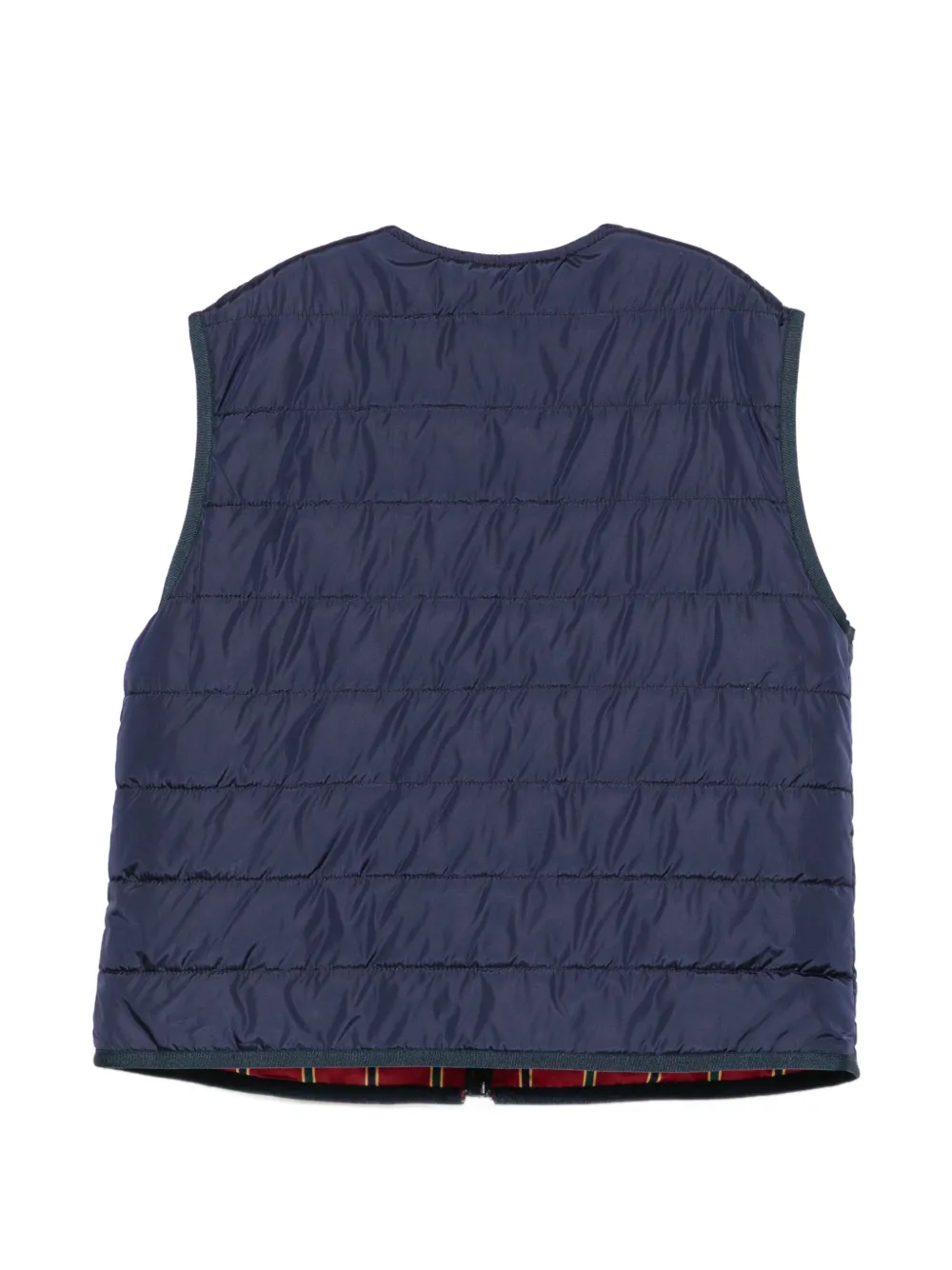 ETRO KIDS Gewatteerde bodywarmer met Pegaso-borduurwerk Blauw
