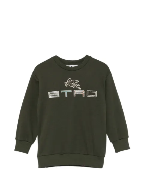 ETRO KIDS sudadera Pegaso con logo bordado