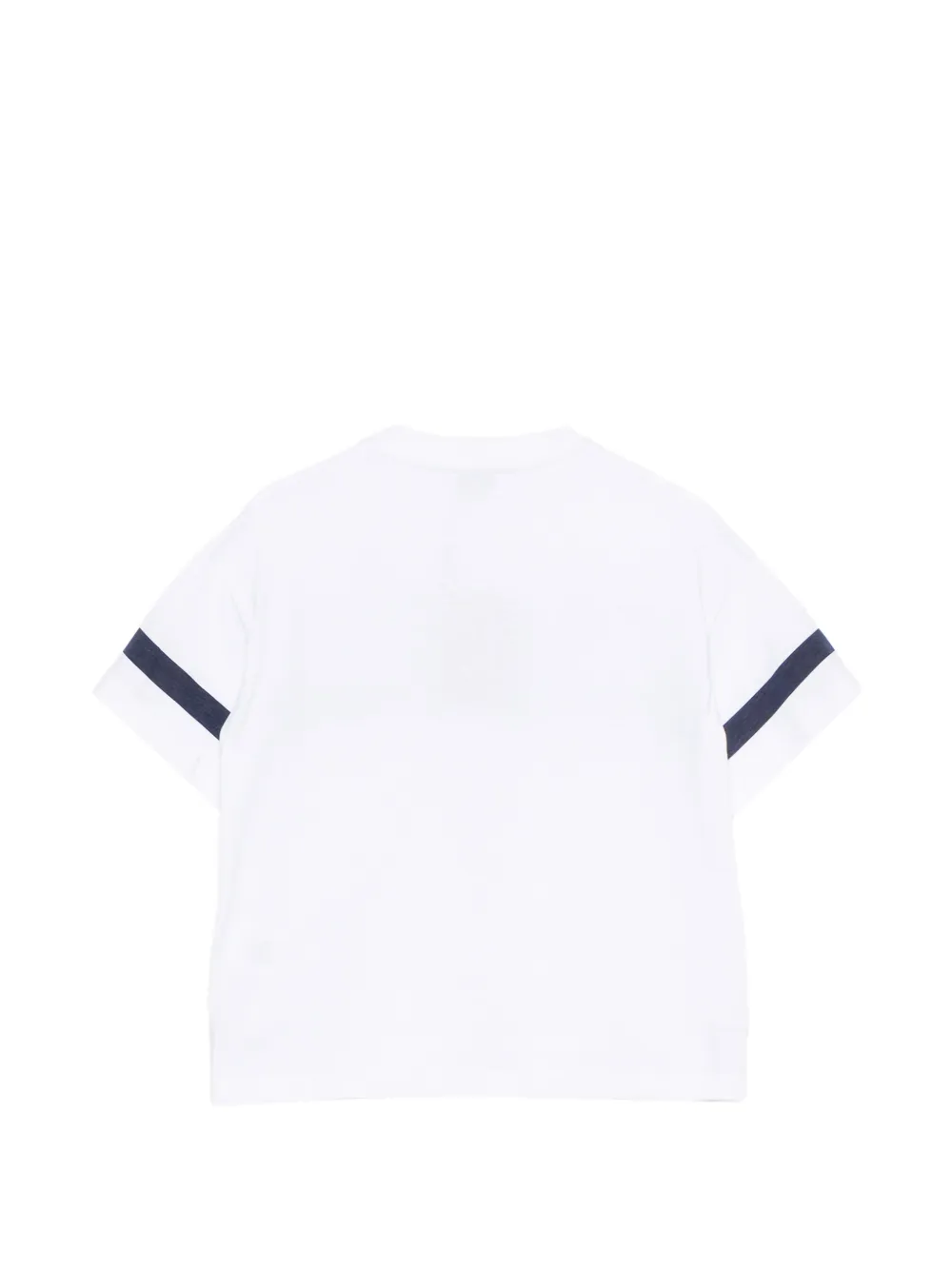 ETRO KIDS T-shirt met Pegaso-borduurwerk en paisley-print Wit