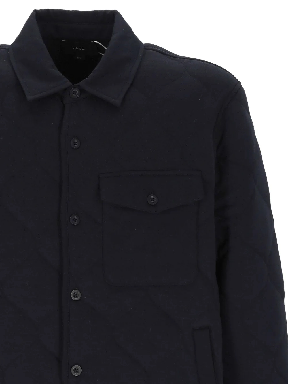 Vince Gewatteerd shirtjack Blauw