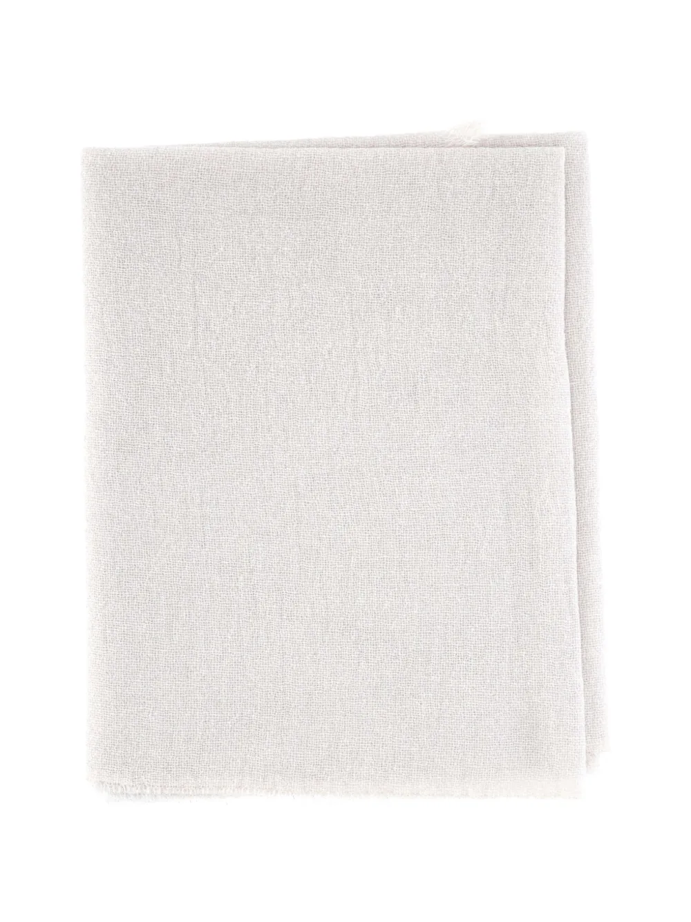 Gran Sasso fringed lightweight scarf - Toni neutri