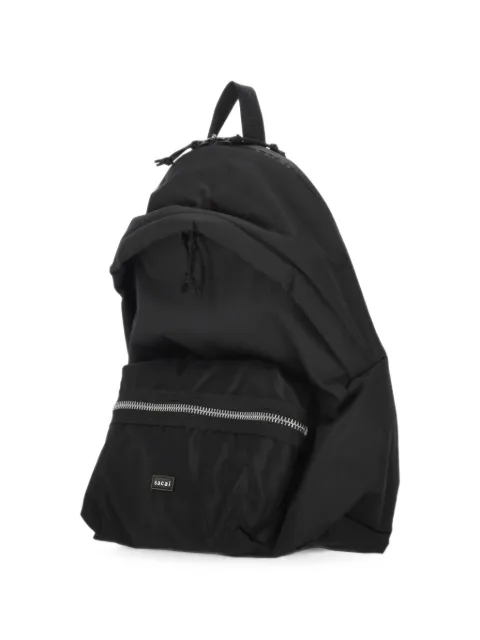 SACAI 로고 패치 집업 백팩