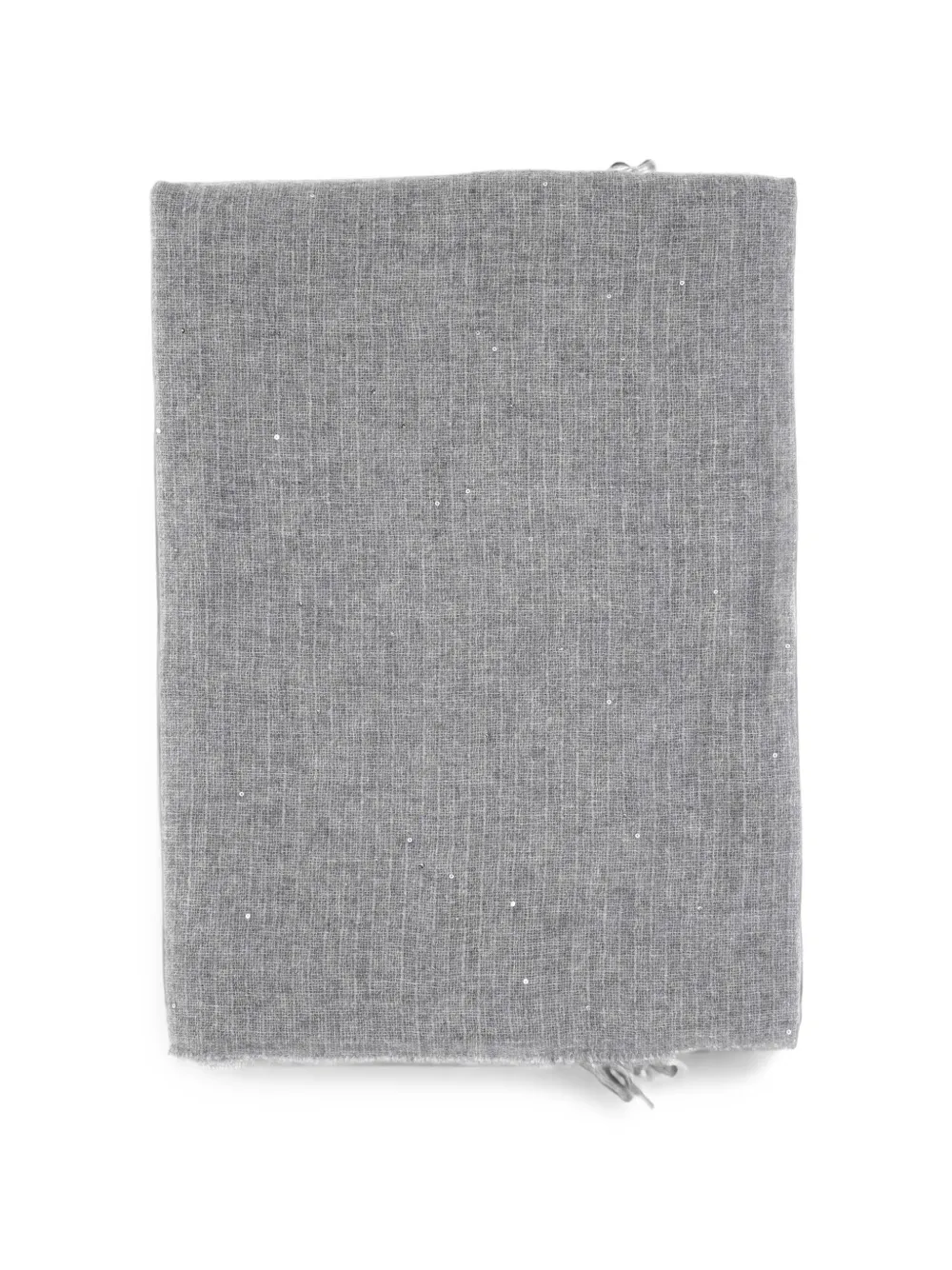 Gran Sasso sequin-embellished frayed scarf - Grau