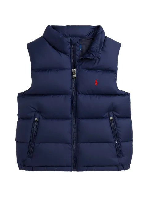 POLO RALPH LAUREN KIDS chaleco capitonado con cierre