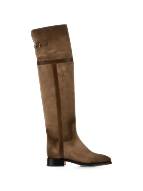 Santoni botas altas con detalle de hebilla