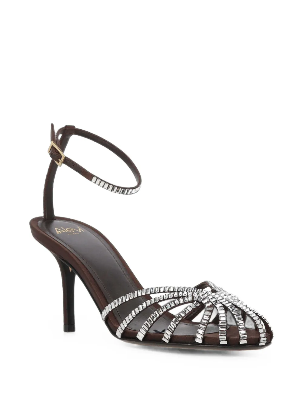 Alevì Penelope Xtal crystal-embellished sandals Bruin