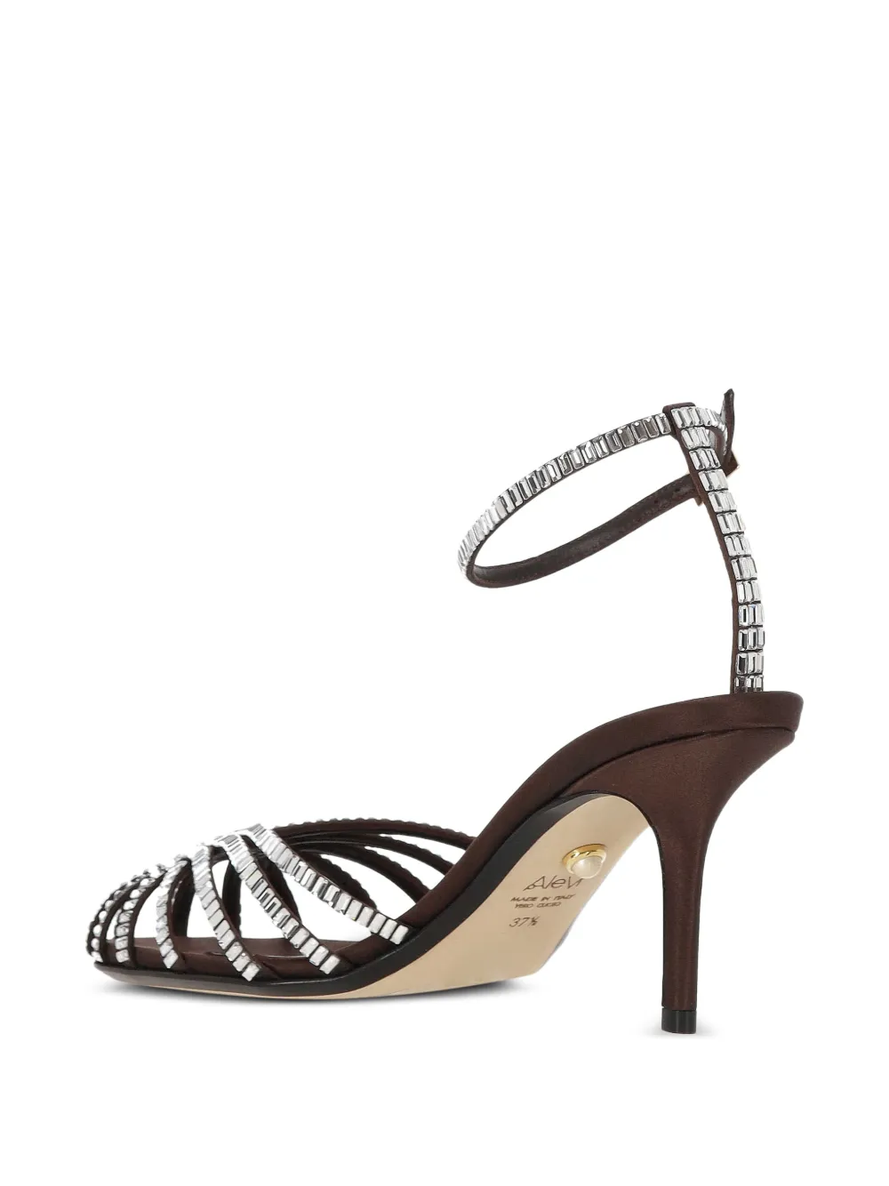 Alevì Penelope Xtal sandalen verfraaid met kristallen Bruin