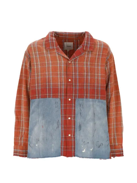 FOUND Plaid Denim shirt