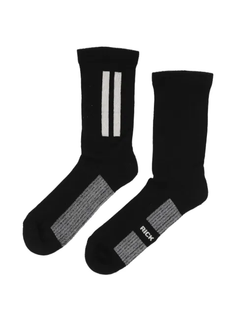 Rick Owens logo-detail stripe-trim socks