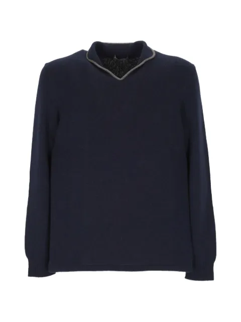 Sease Ellen Pull 2.0 contrast-trim polo-collar sweater