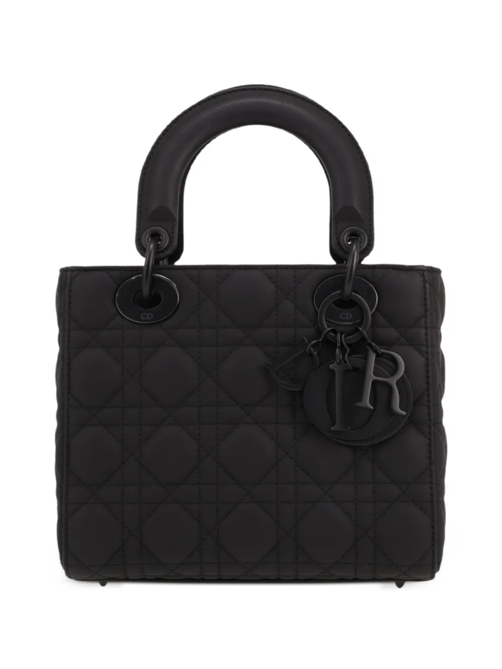 Christian Dior Pre-Owned 2020s small Lady Dior Cannage tote bag - Schwarz