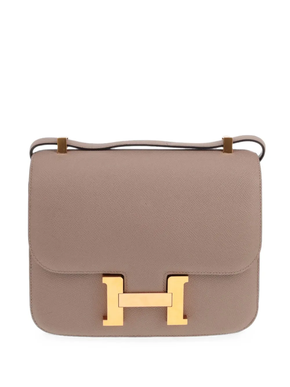 Hermès Pre-Owned 2017 Constance Epsom-leather shoulder bag - Grigio