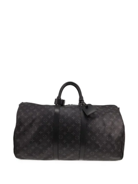 Louis Vuitton Pre-Owned 2017 55 Keepall Monogram Eclipse travel bag