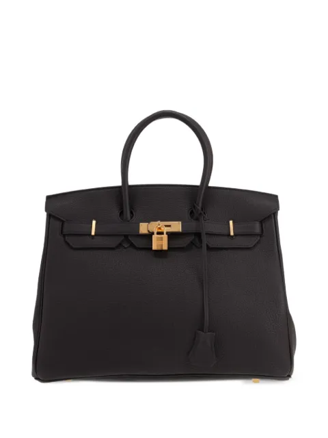 Hermès Pre-Owned 2022 35 Birkin Togo leahter tote bag
