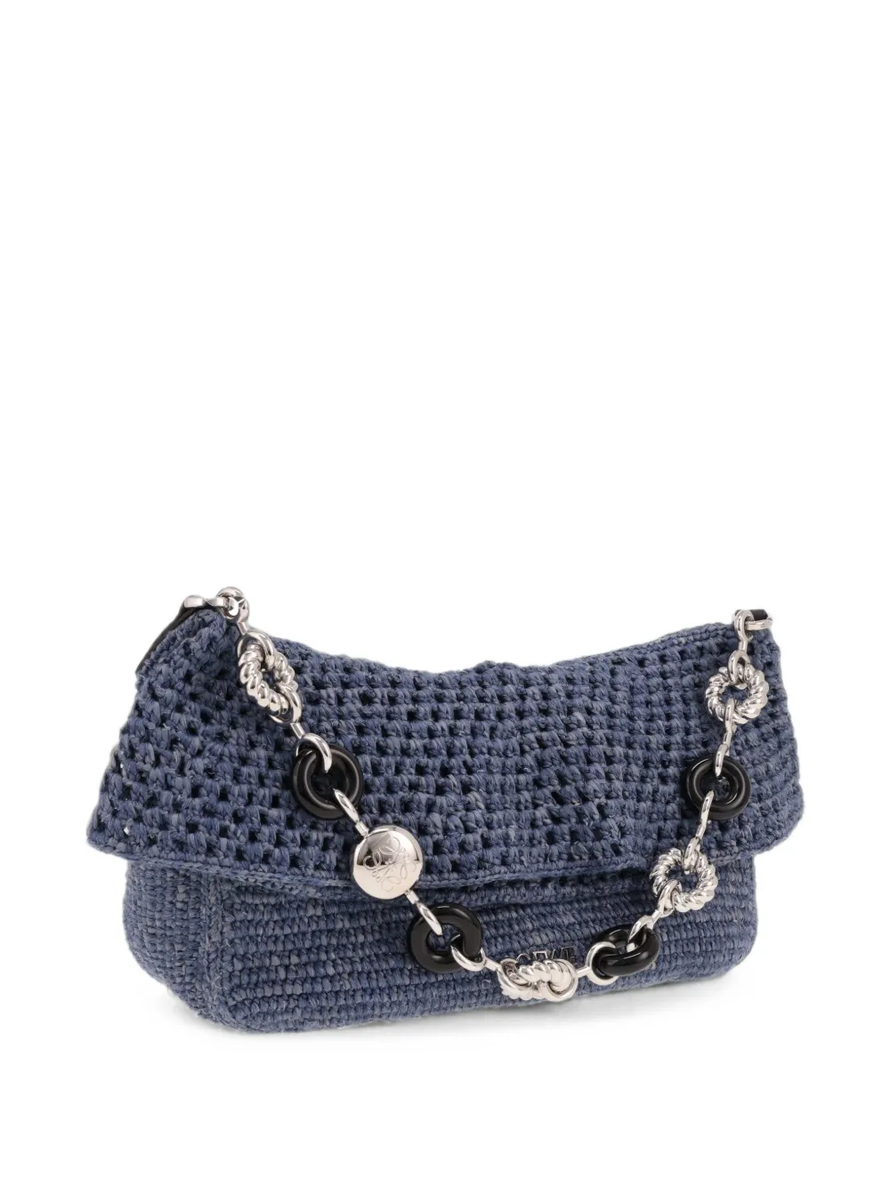Loewe Pre-Owned 2020s medium Ola raffia shopper Blauw