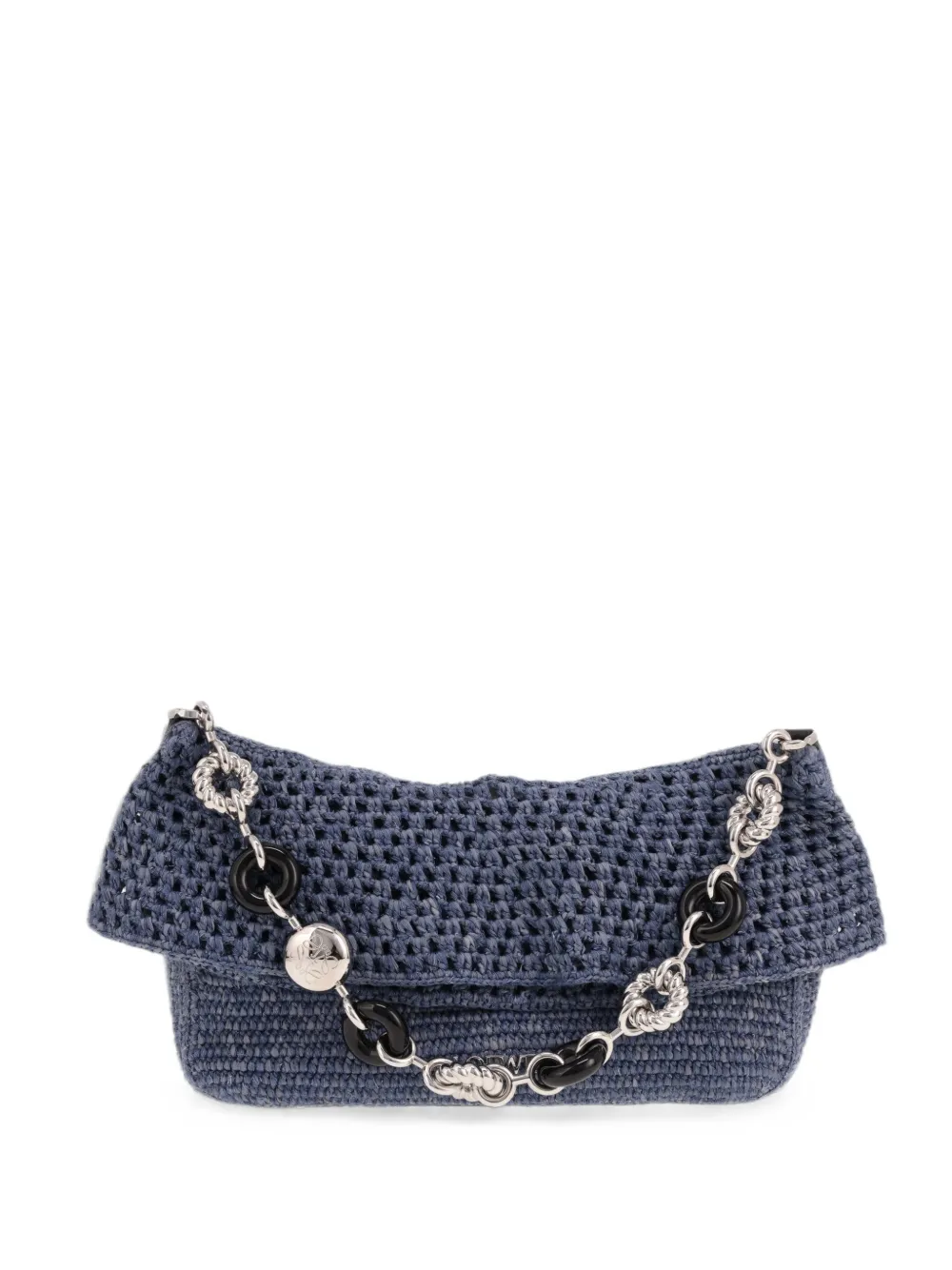 Loewe Pre-Owned 2020's medium Ola raffia tote bag - Blau