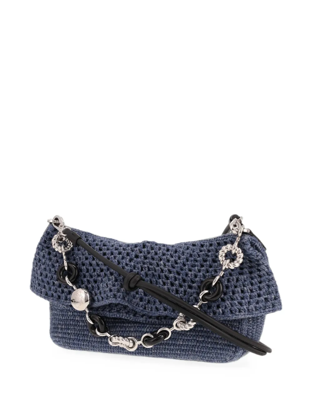 Loewe Pre-Owned 2020s medium Ola raffia shopper Blauw
