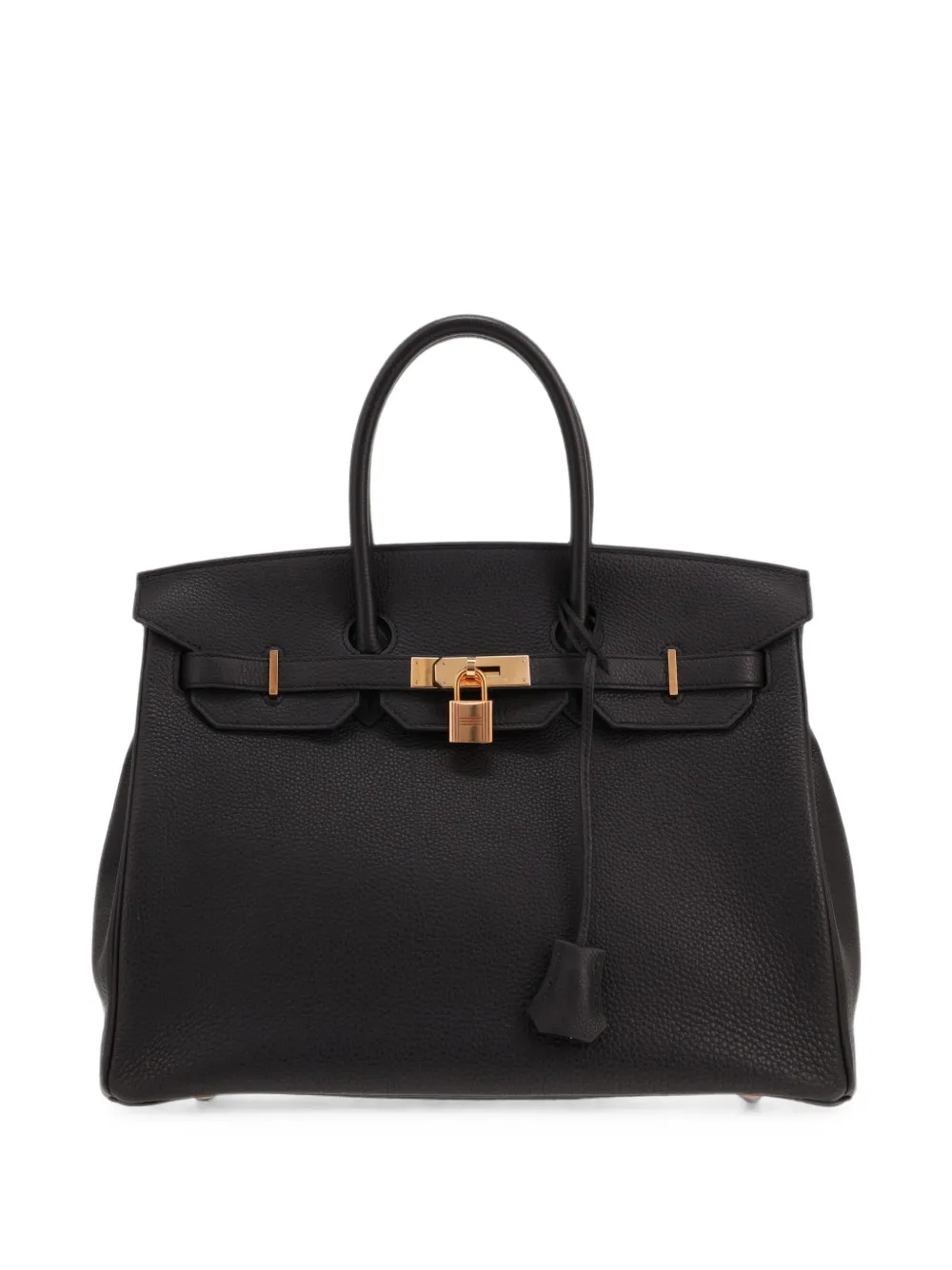 Hermès Pre-Owned 2020 35 Birkin Togo leather tote bag - Nero