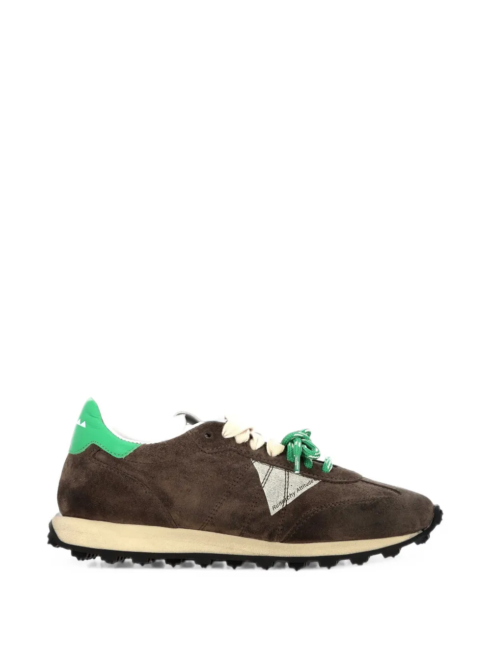 RUN OF suede panelled sneakers Bruin