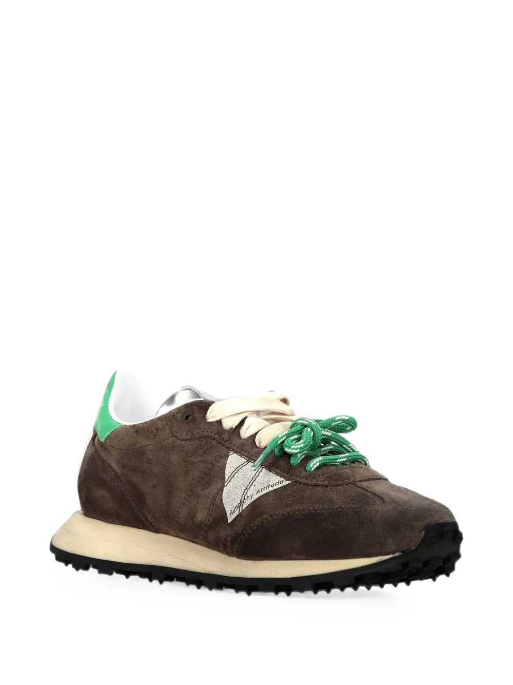 RUN OF suede panelled sneakers Bruin