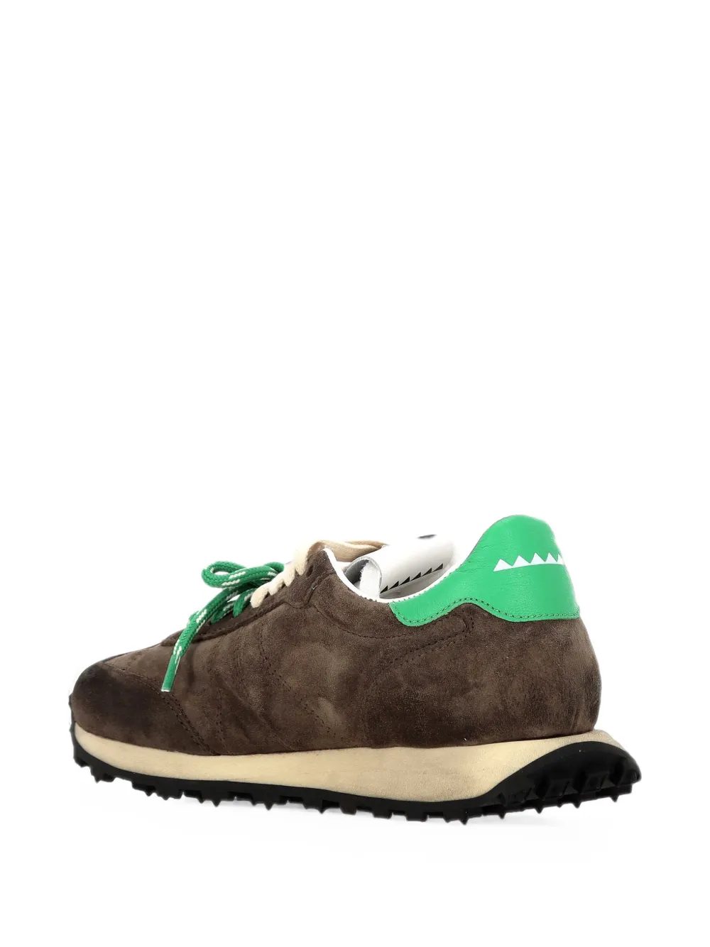 RUN OF suede panelled sneakers Bruin