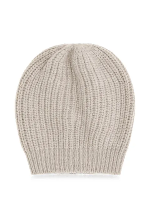Brunello Cucinelli ribbed-knit beanie hat