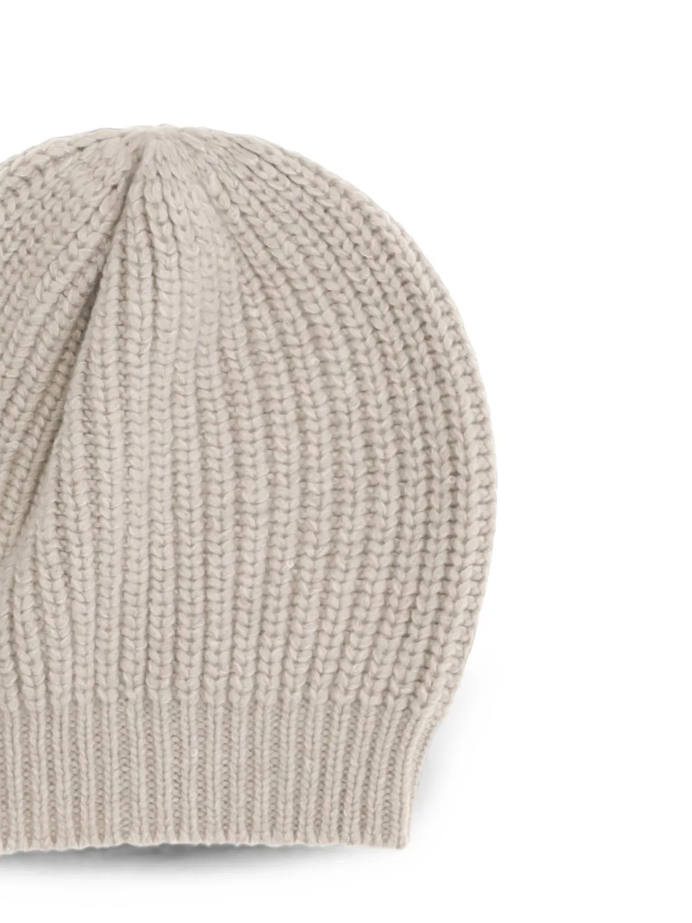 Brunello Cucinelli Ribgebreide muts Beige