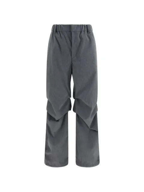Laminar corduroy-effect trousers