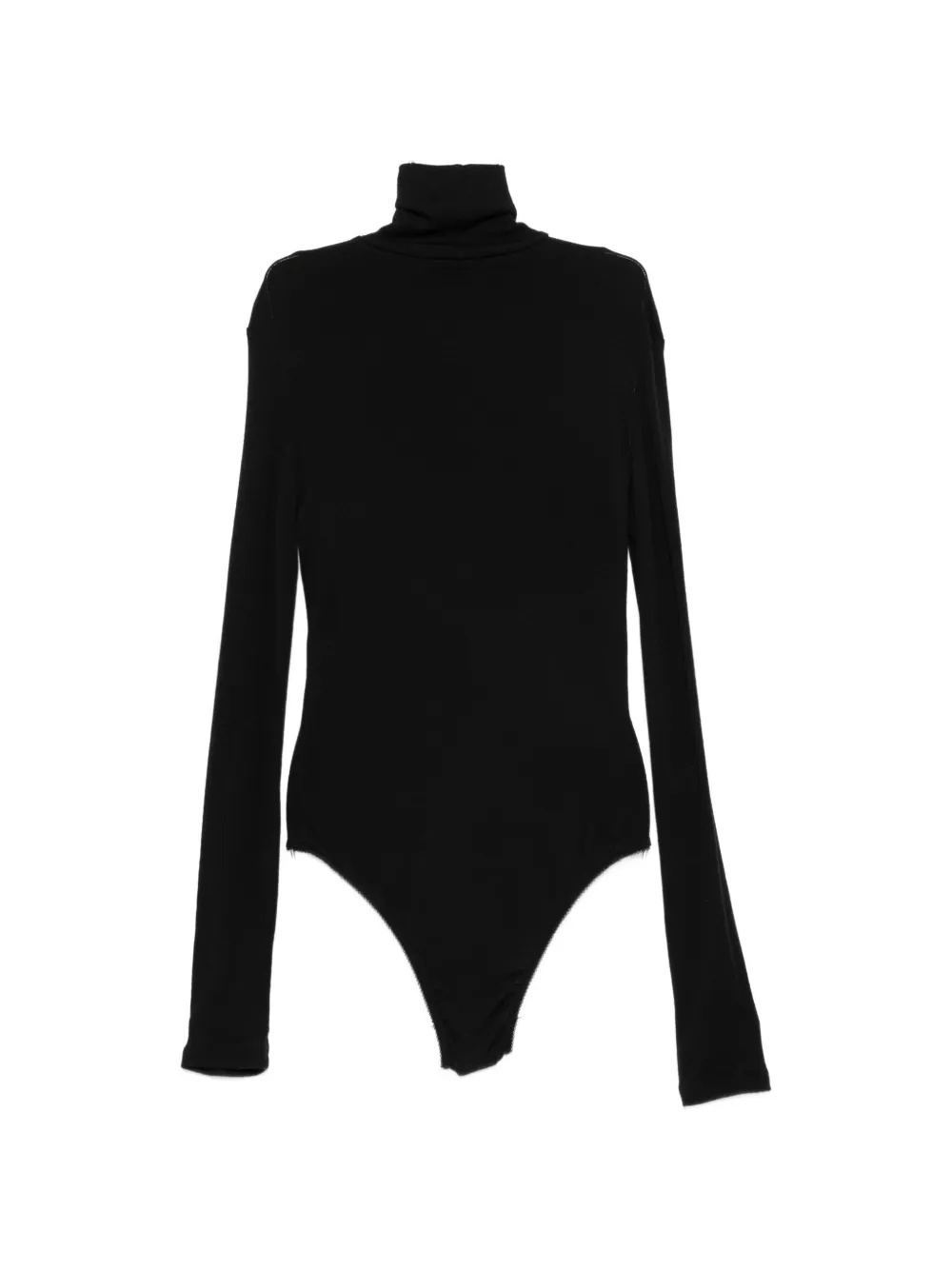 Alysi Body met lange mouwen en col Zwart
