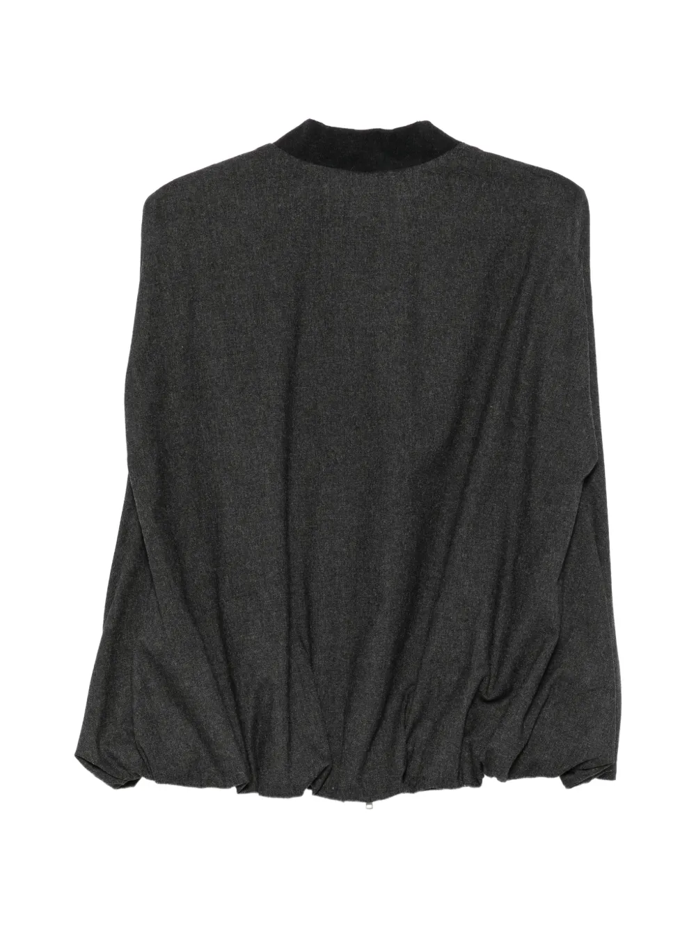 Alysi Bodywarmer met rits en bubbelzoom Grijs