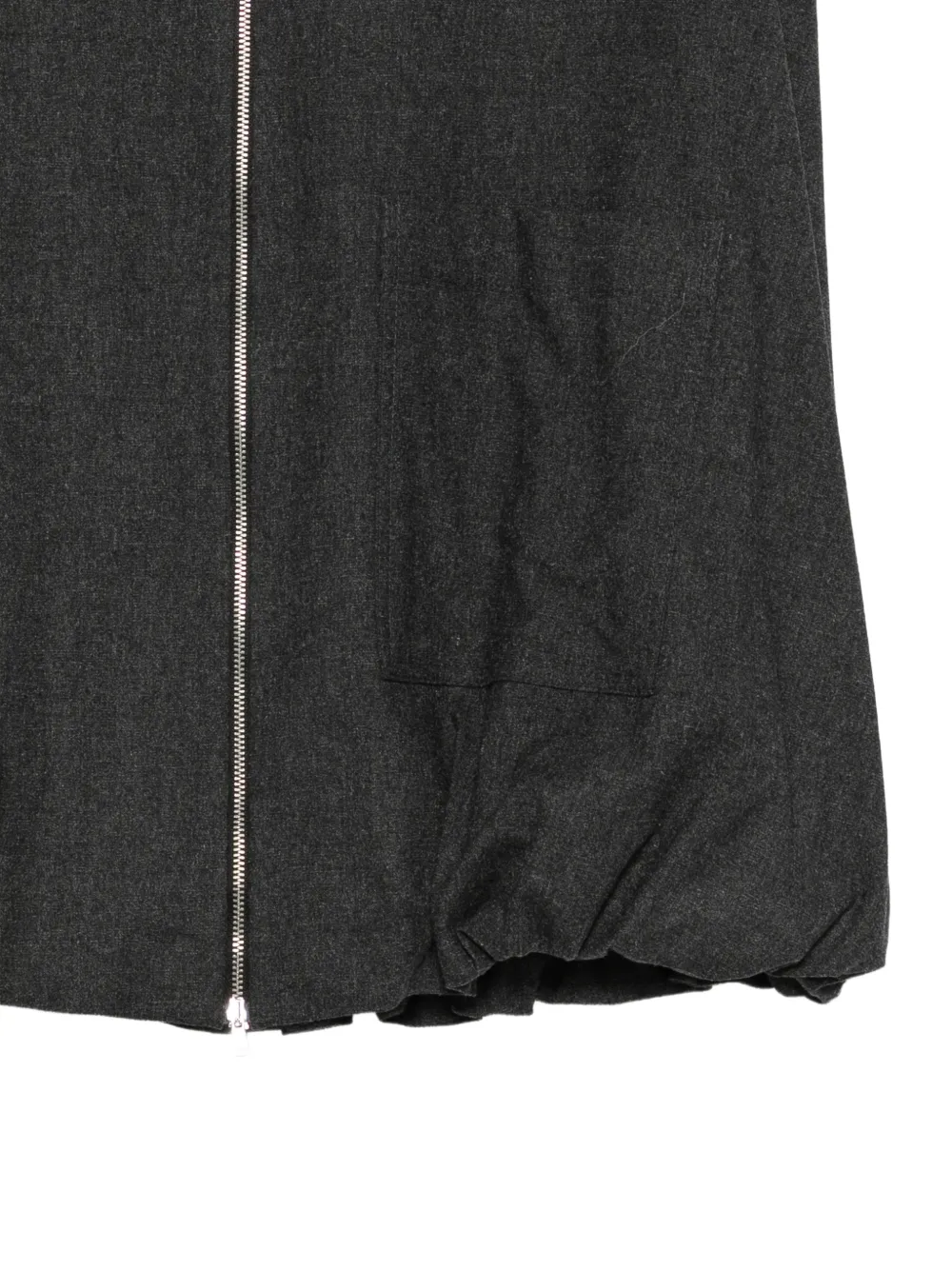 Alysi Bodywarmer met rits en bubbelzoom Grijs