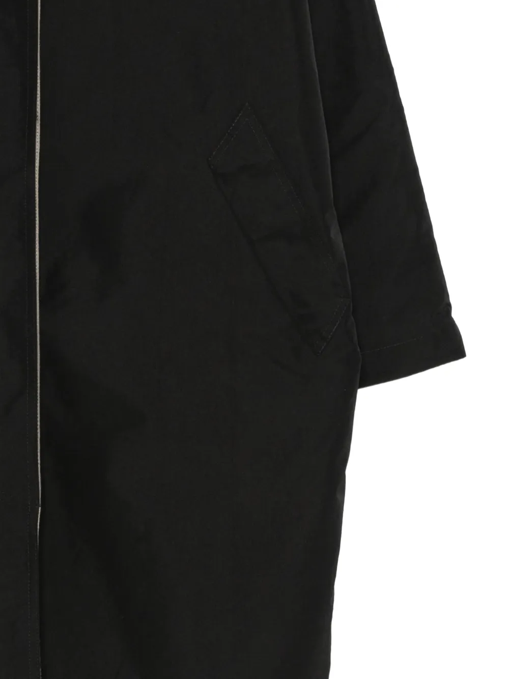 Alysi Trenchcoat met stormklep Zwart