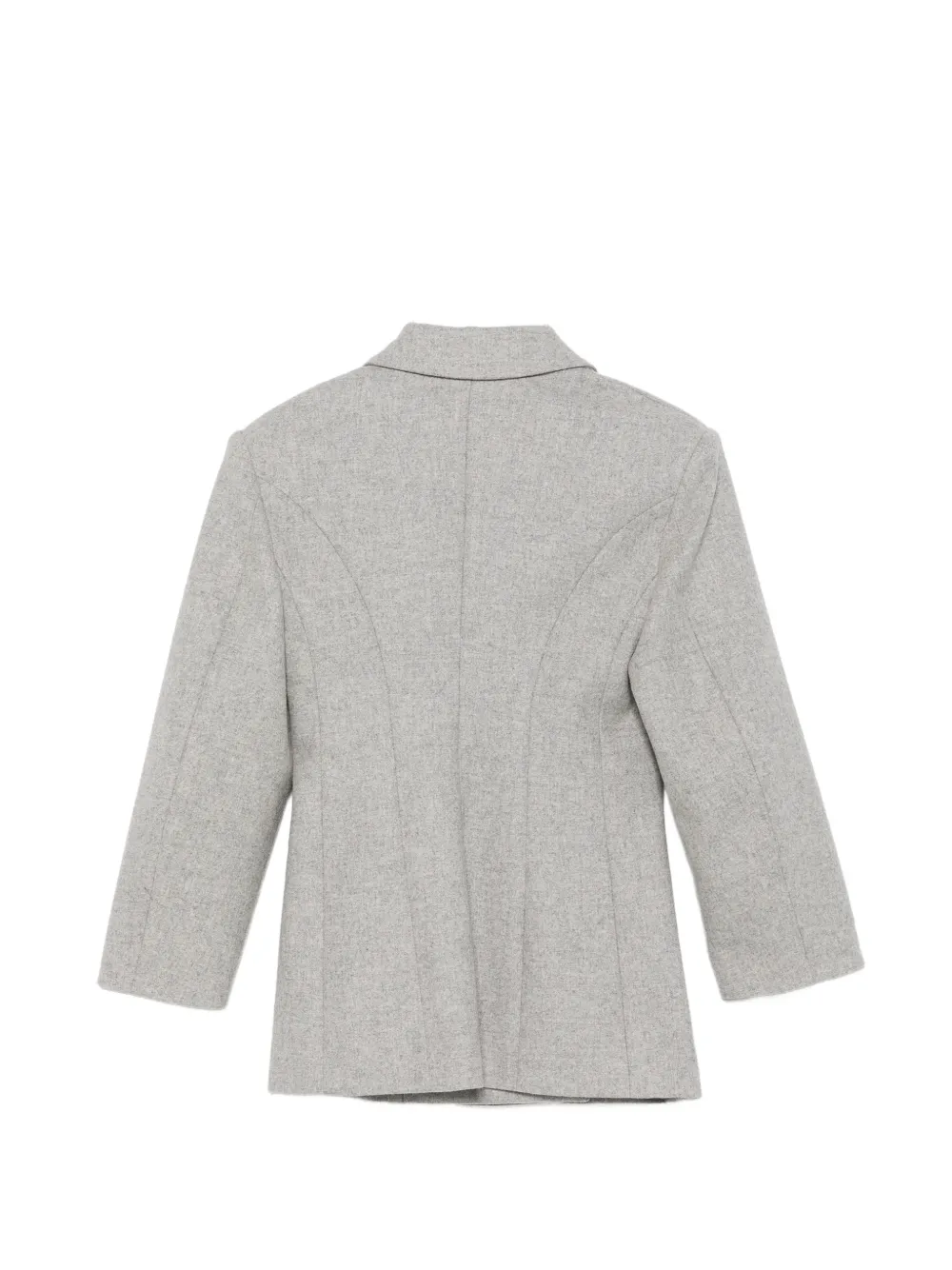 Balmain Kids Jack met enkele rij knopen en ruches Grijs