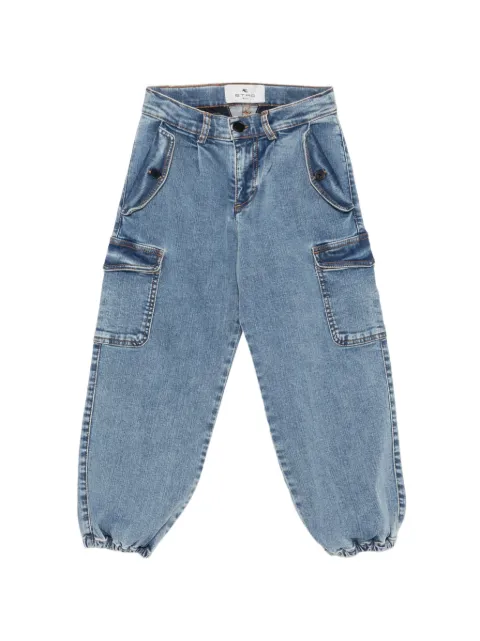 ETRO KIDS pantalones cargo con bajos elásticos