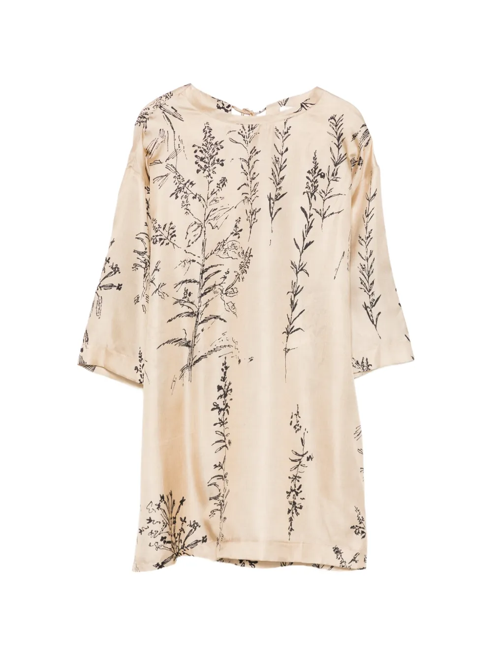Alysi Floral-print Tie-fastening Blouse In 뉴트럴