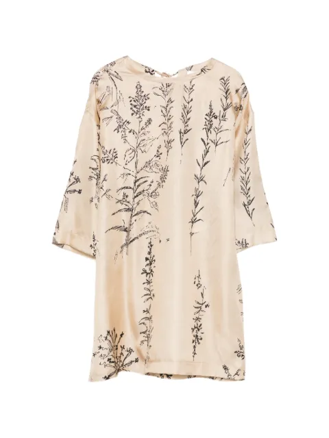 Alysi floral-print tie-fastening blouse