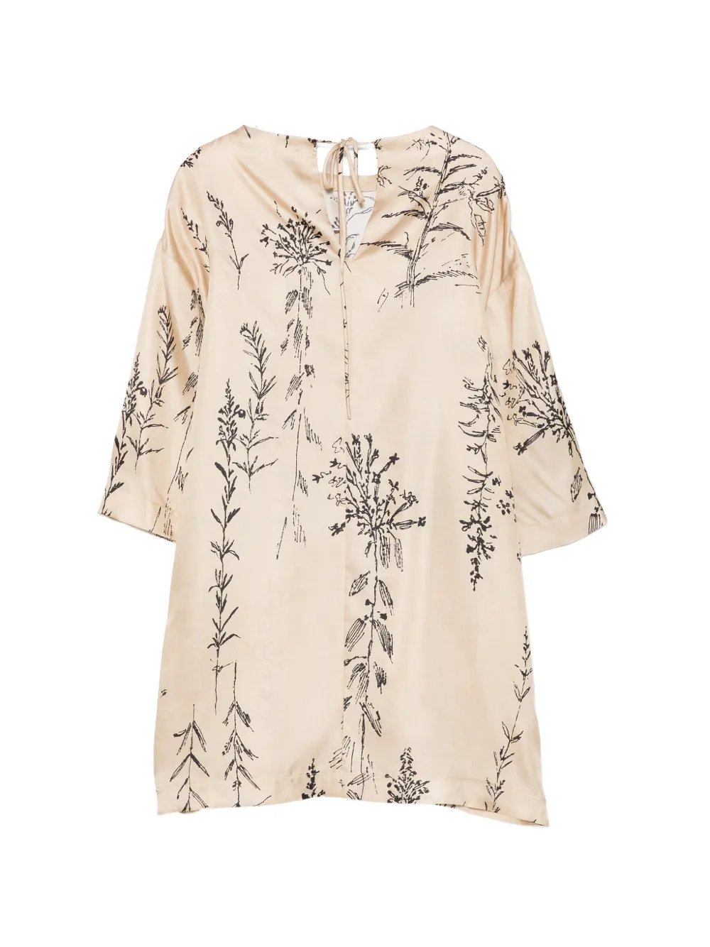Alysi Blouse met bloemenprint Beige