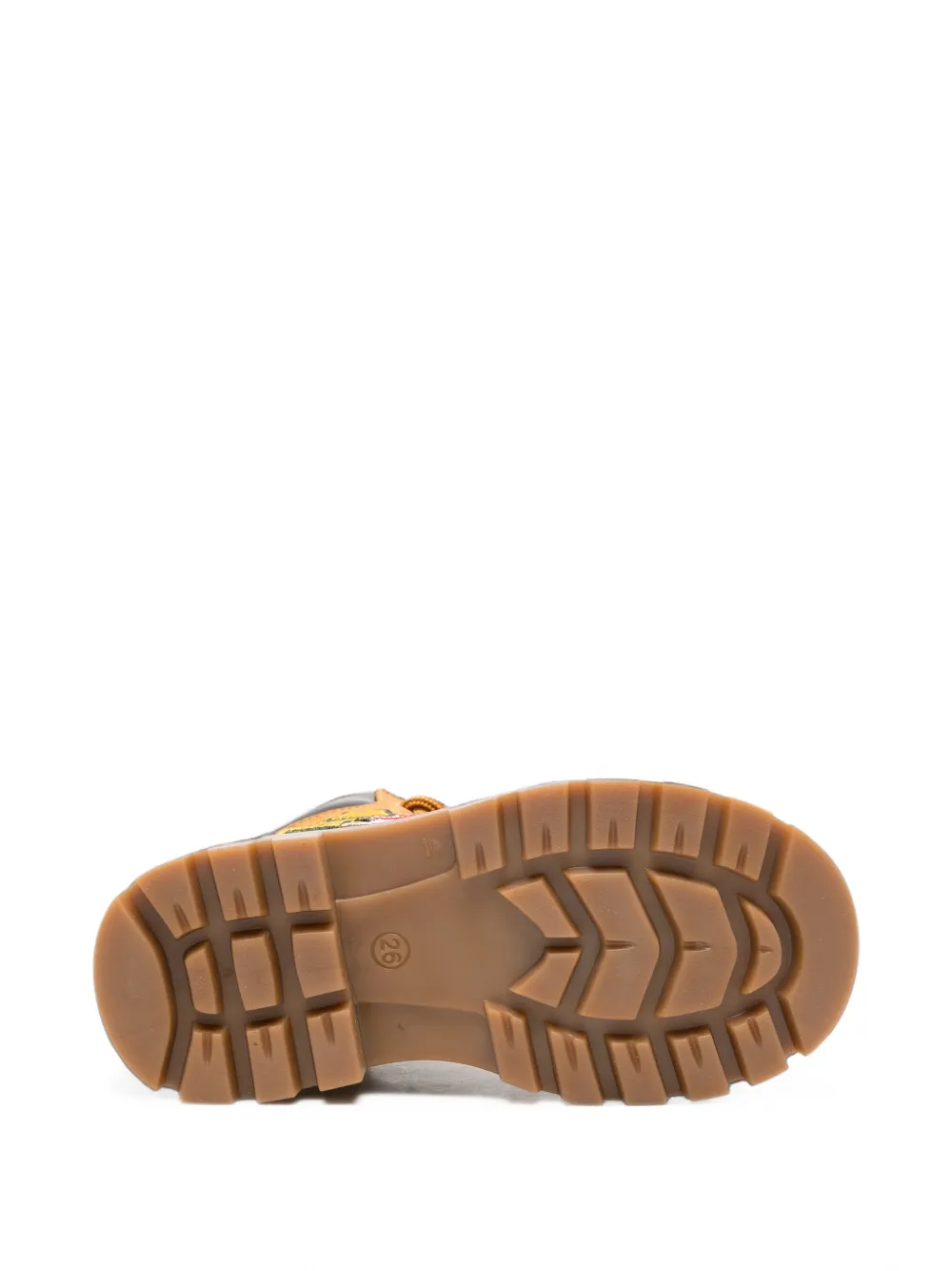 DSQUARED2 KIDS patch-detail lace-up ankle boots Beige
